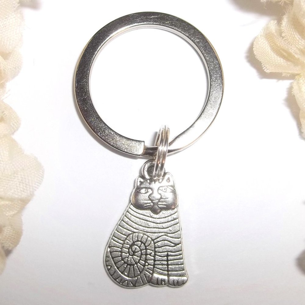 Keychain, Keyring, Cat Keychain, Cat Keyring, Kitten, Gift Idea for Her NWT A378